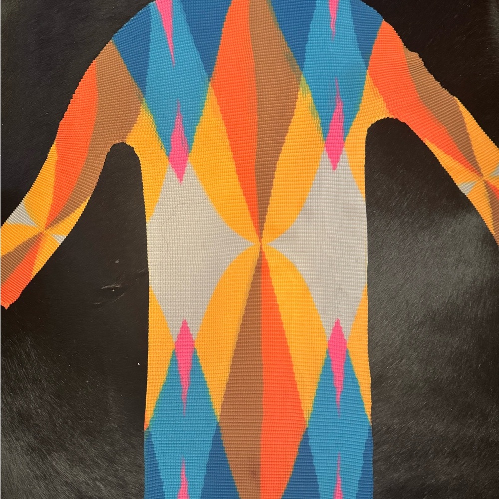 Colorful Geometric Pattern Dress